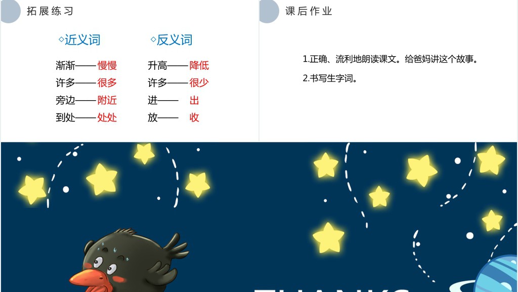 人教版小学一年级语文上册第五章课文:第十三课——乌鸦喝水PPT课件 人教版小学一年级语文上册第五章课文:第十三课——乌鸦喝水PPT课件