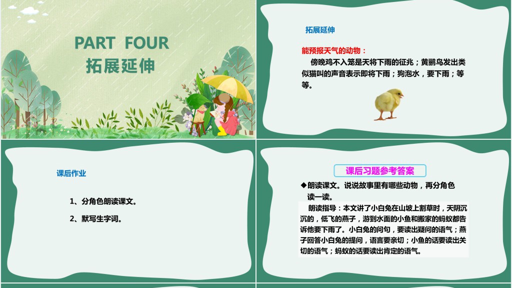 部编人教版小学一年级语文下册要下雨了PPT课件 部编人教版小学一年级语文下册要下雨了PPT课件