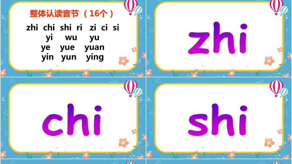 小学一年级汉语拼音总复习PPT课件 小学一年级汉语拼音总复习PPT课件
