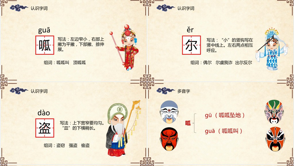 小学五年级语文唱脸谱PPT课件 小学五年级语文唱脸谱PPT课件