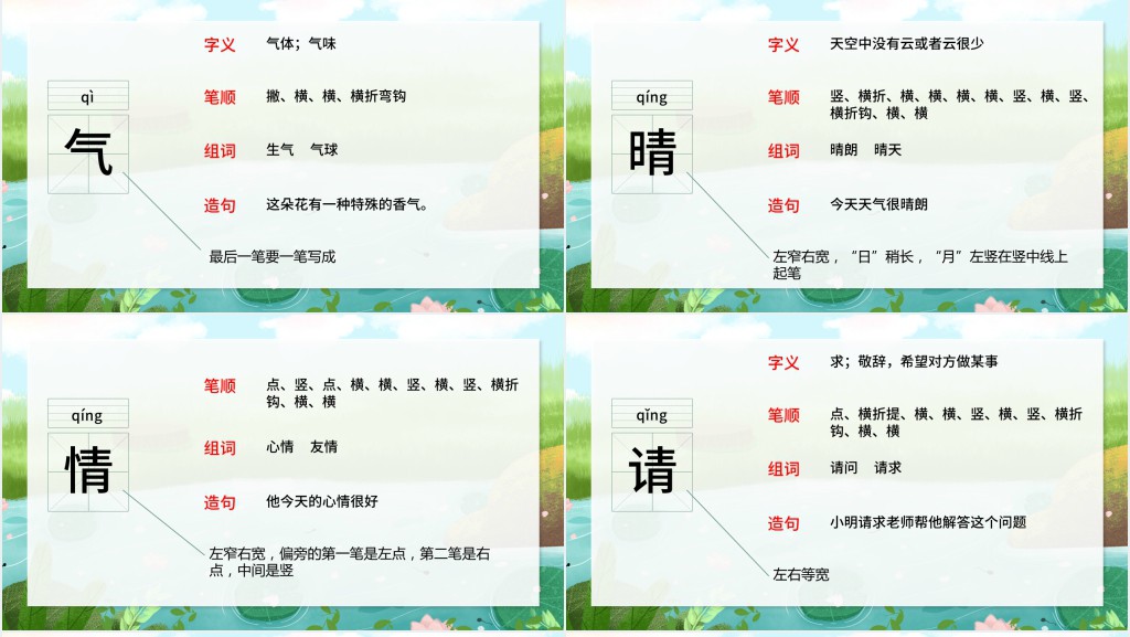 部编人教版小学一年级语文下册小青蛙PPT课件