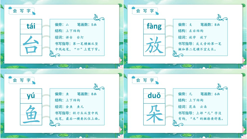 部编人教版小学一年级语文下册荷叶圆圆PPT课件 部编人教版小学一年级语文下册荷叶圆圆PPT课件