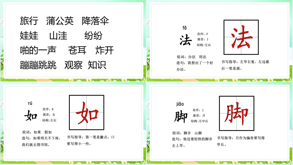 人教版小学二年级语文上册植物妈妈有办法教学教案PPT课件 人教版小学二年级语文上册植物妈妈有办法教学教案PPT课件