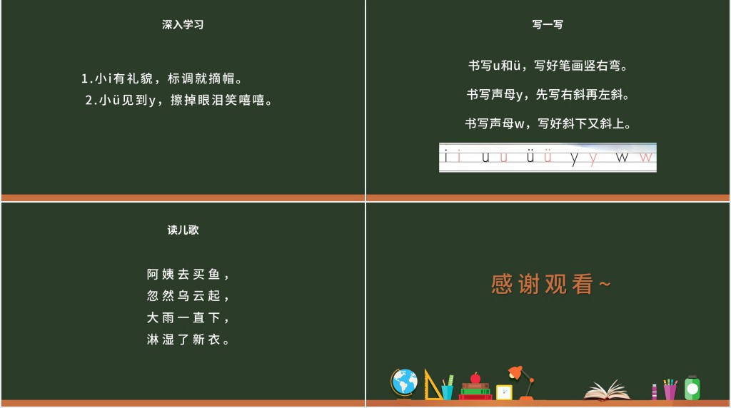 人教版小学一年级语文上册第二章汉语拼音(二):i、u、üPPT课件 人教版小学一年级语文上册第二章汉语拼音(二):i、u、üPPT课件