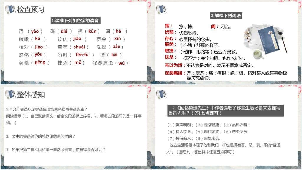 部编版小学七年级语文回忆鲁迅先生(节选)PPT课件 部编版小学七年级语文回忆鲁迅先生(节选)PPT课件