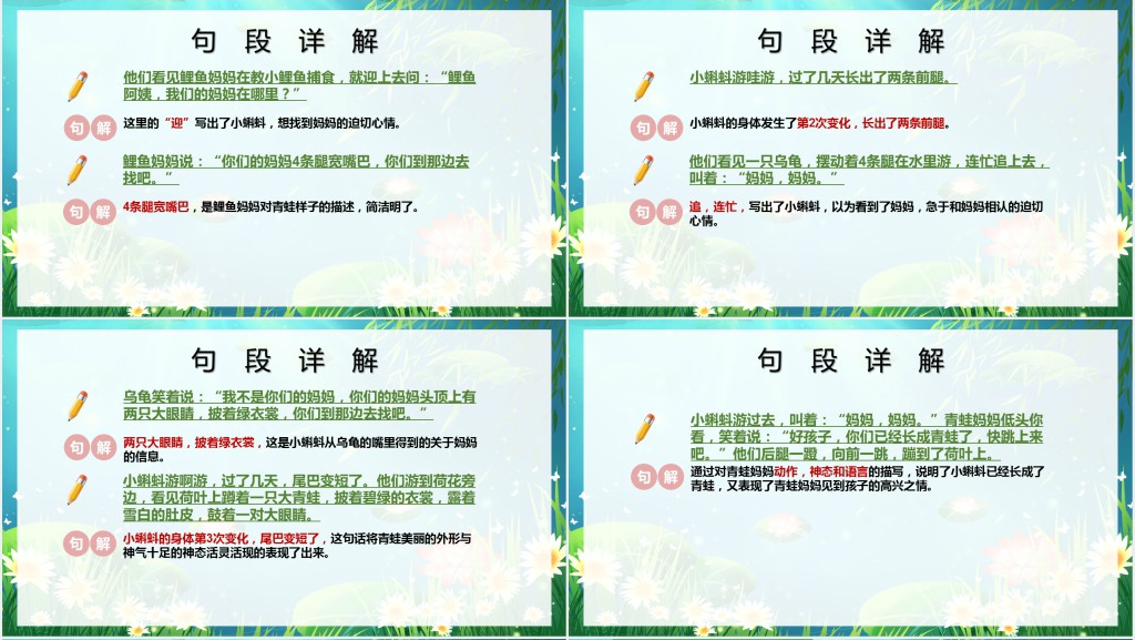 人教版小学二年级语文上册小蝌蚪找妈妈课文PPT课件 人教版小学二年级语文上册小蝌蚪找妈妈课文PPT课件
