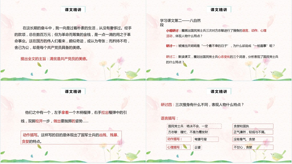 部编人教版小学五年级语文下册清贫PPT课件 部编人教版小学五年级语文下册清贫PPT课件