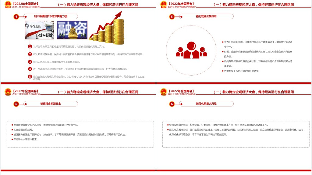 政府工作报告全文深入学习贯彻全国两会精神PPT党课 政府工作报告全文深入学习贯彻全国两会精神PPT党课