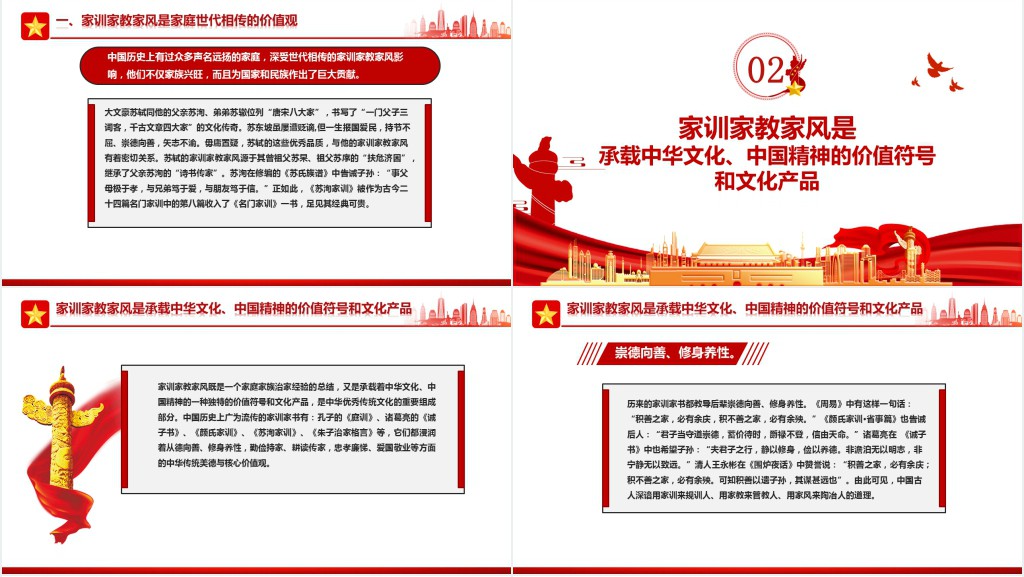 传中华家训家教家风树新时代文明新风PPT党课 传中华家训家教家风树新时代文明新风PPT党课