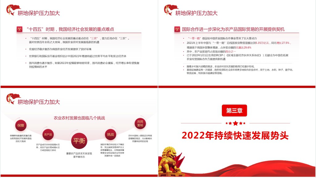 保障农业农村优先发展PPT党课 保障农业农村优先发展PPT党课