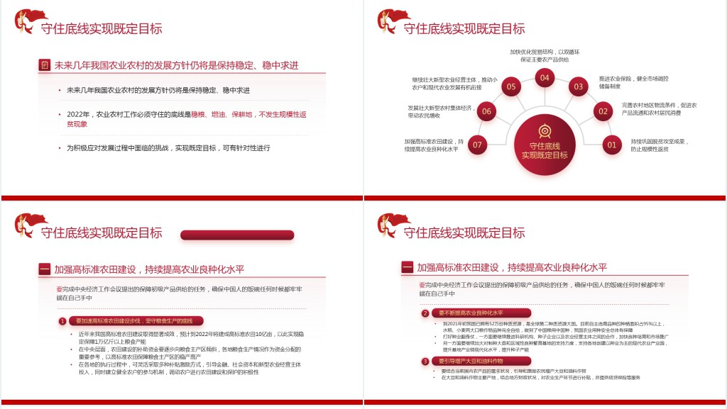 保障农业农村优先发展PPT党课 保障农业农村优先发展PPT党课