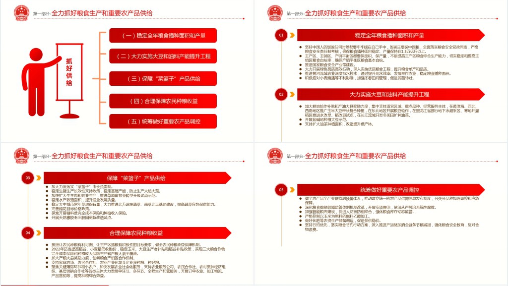 全面推进乡村振兴重点工作的意见PPT党课