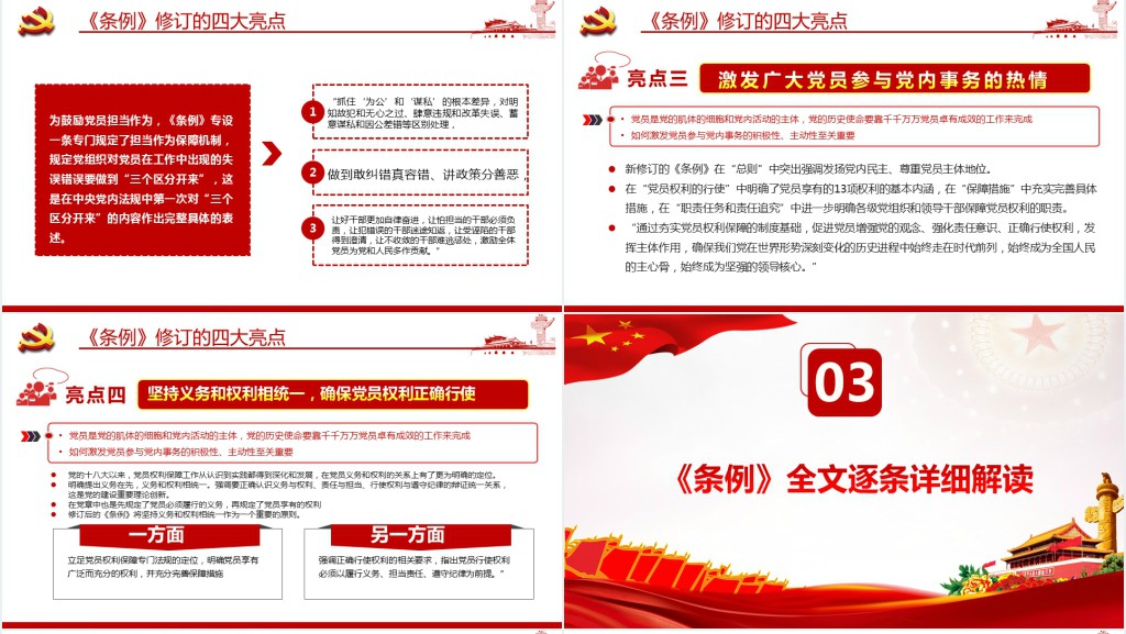 中共中央印发《中国共产党党员权利保障条例》PPT党课 中共中央印发《中国共产党党员权利保障条例》PPT党课