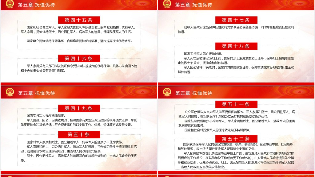 中华人民共和国军人地位和权益保障法PPT党课 中华人民共和国军人地位和权益保障法PPT党课