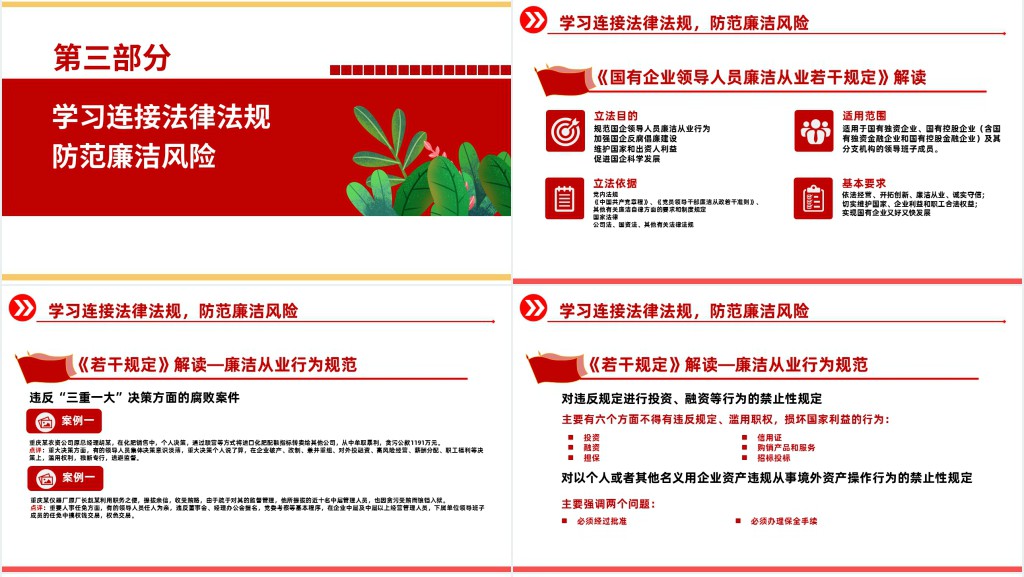 讲规矩有纪律严守职业底线坚持廉洁从业PPT党课 讲规矩有纪律严守职业底线坚持廉洁从业PPT党课