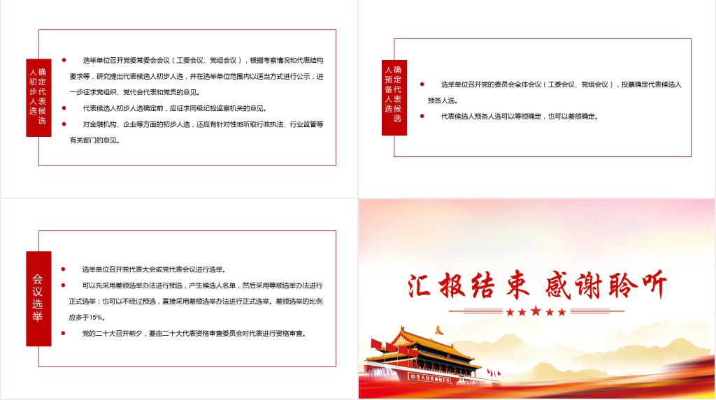 中共中央关于党的二十大代表选举工作的通知PPT党课