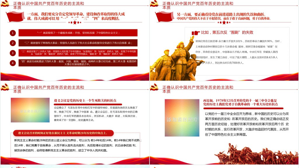 学习回顾党的光辉历程PPT党课