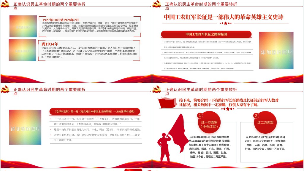 学习回顾党的光辉历程PPT党课