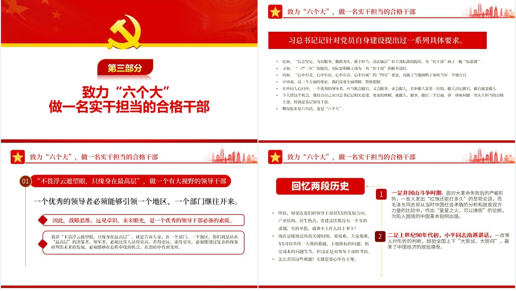 做一名实干担当的合格干部PPT党课 做一名实干担当的合格干部PPT党课