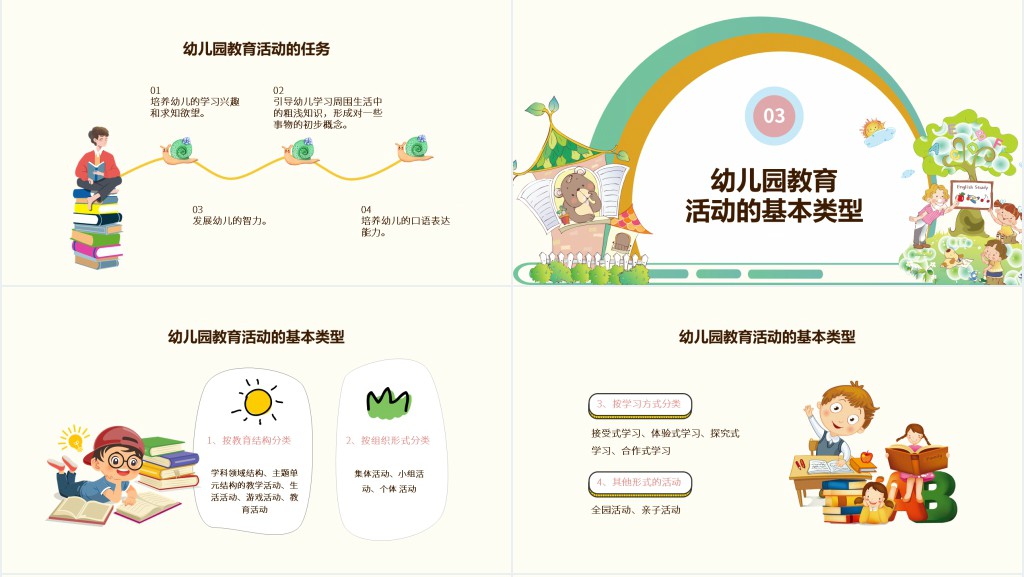 幼儿园教育活动设计与实施PPT模板 幼儿园教育活动设计与实施PPT模板