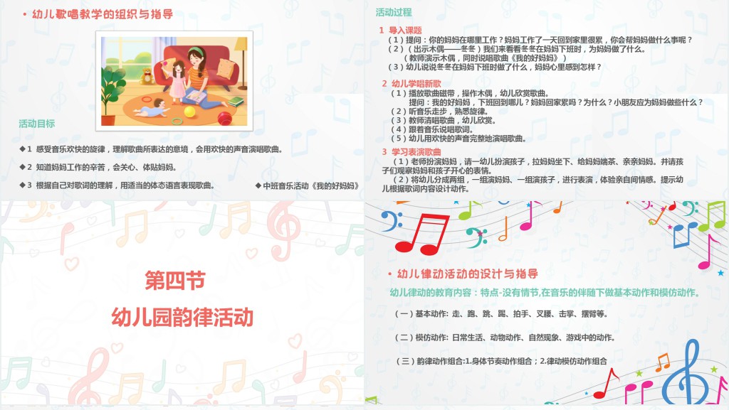 幼儿学前音乐教育目标PPT模板 幼儿学前音乐教育目标PPT模板
