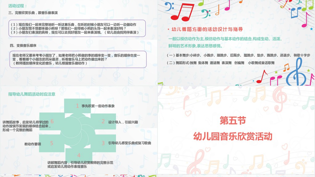 幼儿学前音乐教育目标PPT模板 幼儿学前音乐教育目标PPT模板