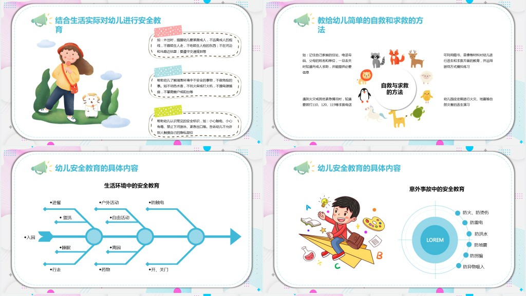 幼儿园安全管理及安全教育PPT模板 幼儿园安全管理及安全教育PPT模板