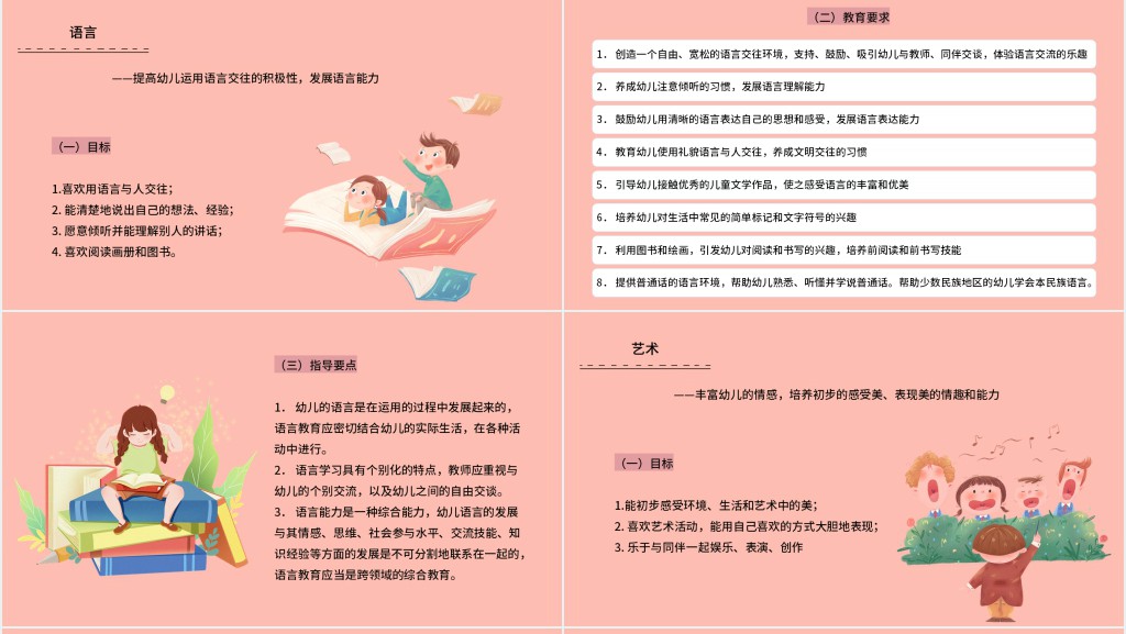 幼儿园教育指导指南纲要PPT模板 幼儿园教育指导指南纲要PPT模板
