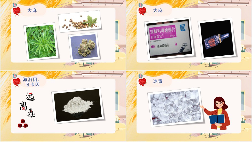 幼儿园开展小学生的禁毒教育PPT模板 幼儿园开展小学生的禁毒教育PPT模板