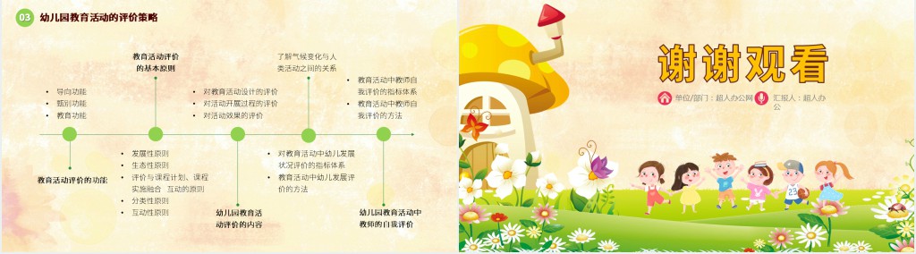 幼儿园教育活动指导的基本策略PPT模板 幼儿园教育活动指导的基本策略PPT模板