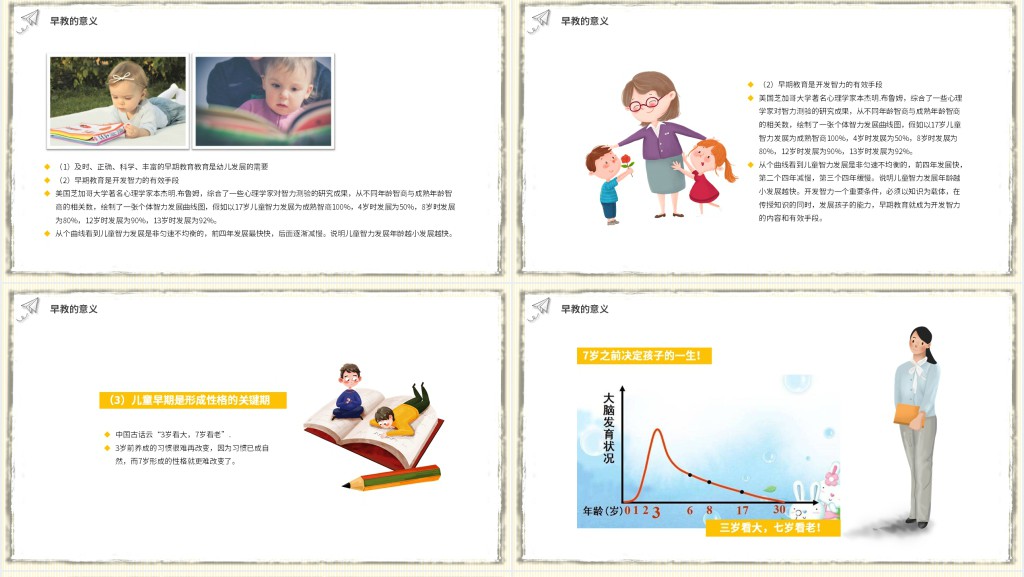 0到3岁婴幼儿早期教育活动PPT模板 0到3岁婴幼儿早期教育活动PPT模板