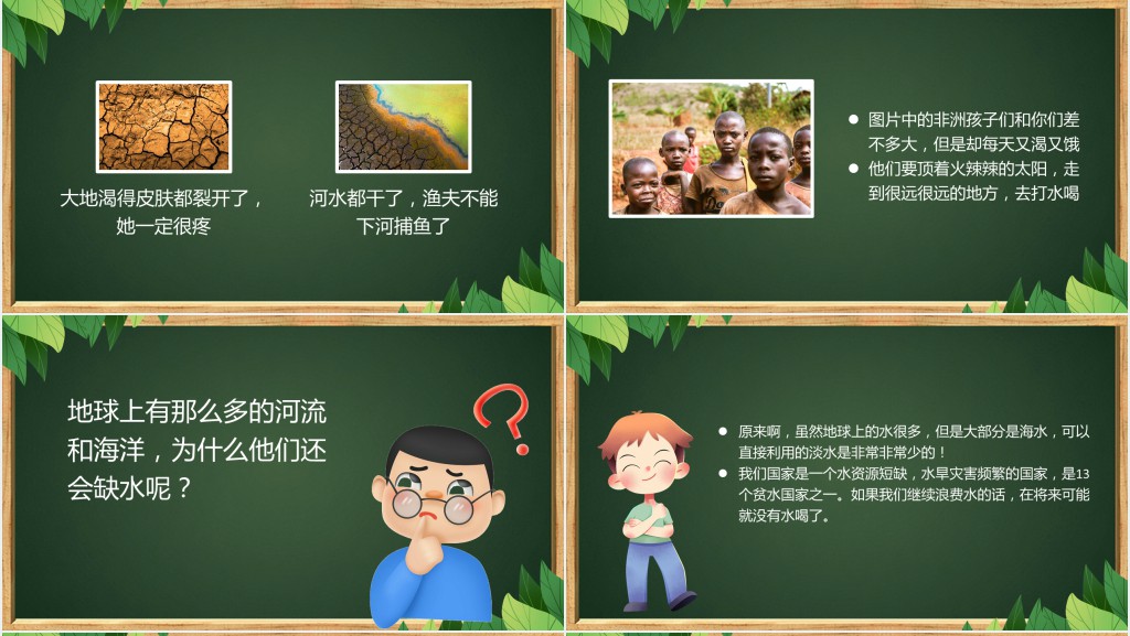 幼儿大班节水日节约用水主题PPT模板 幼儿大班节水日节约用水主题PPT模板