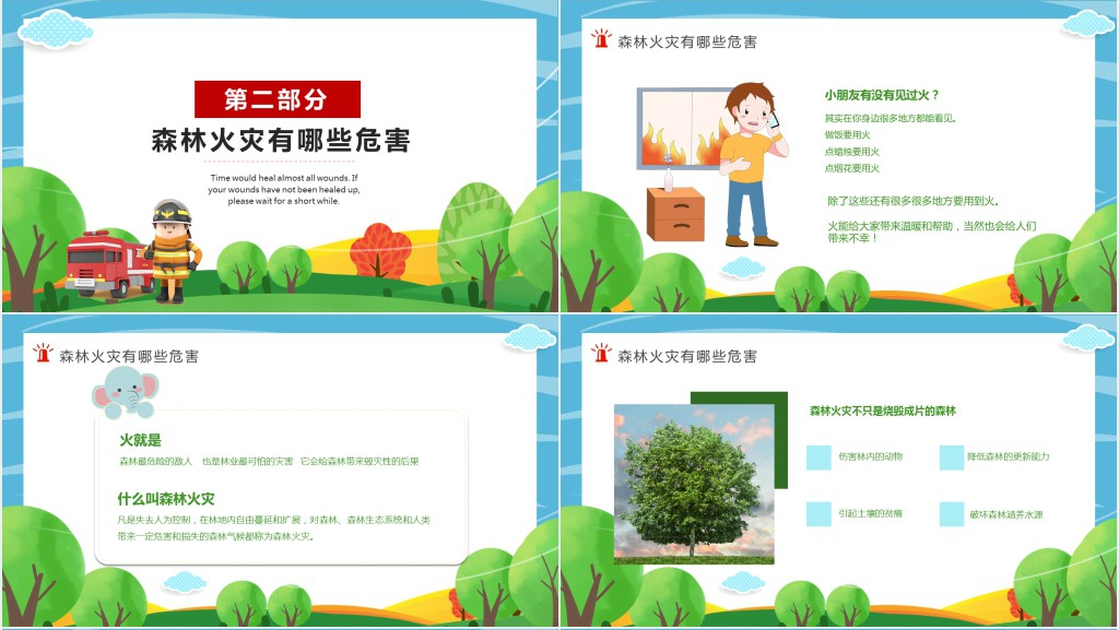小学生森林防火知识PPT课件 小学生森林防火知识PPT课件