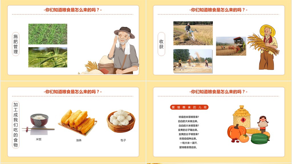 幼儿节约粮食从我做起教案PPT课件 幼儿节约粮食从我做起教案PPT课件