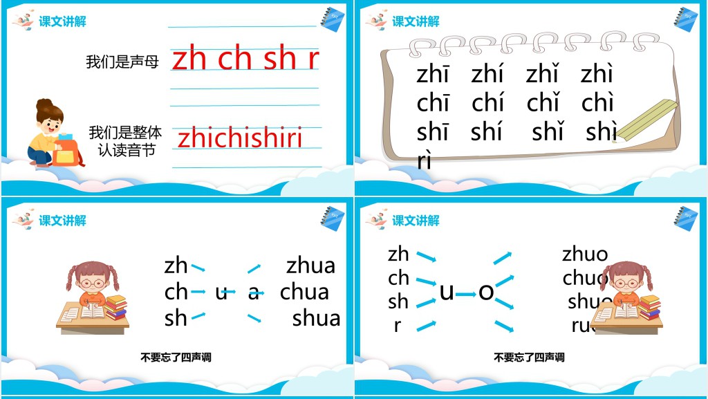 汉语拼音《zh ch sh r》PPT课件