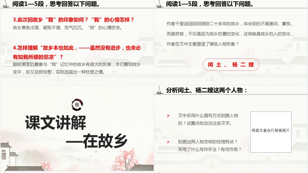 九年级语文上册《故乡》第一课时PPT课件 九年级语文上册《故乡》第一课时PPT课件