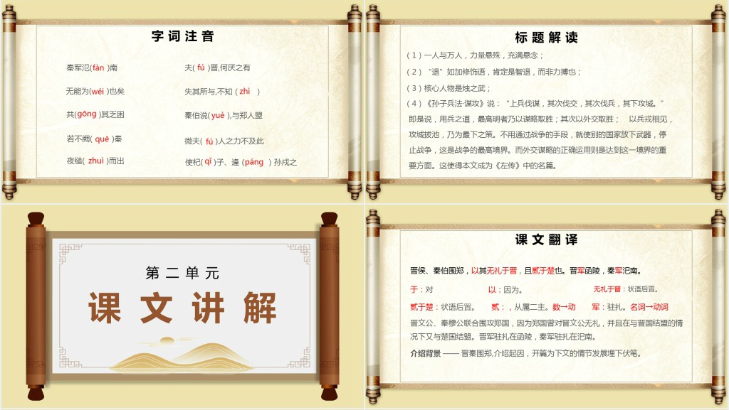高中语文必修《烛之武退秦师》PPT课件 高中语文必修《烛之武退秦师》PPT课件