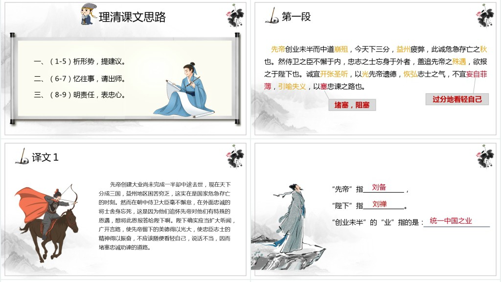 九年级语文上册《出师表》第一课时PPT课件 九年级语文上册《出师表》第一课时PPT课件