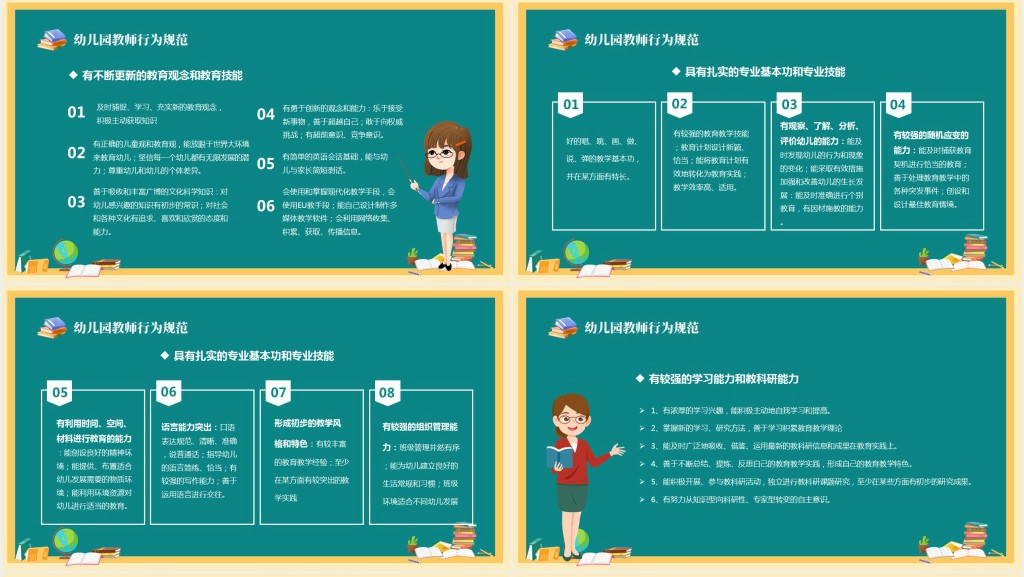 幼儿园针对老师的管理条例培训PPT课件