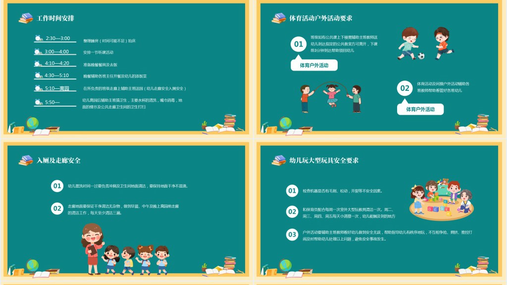 幼儿园针对老师的管理条例培训PPT课件