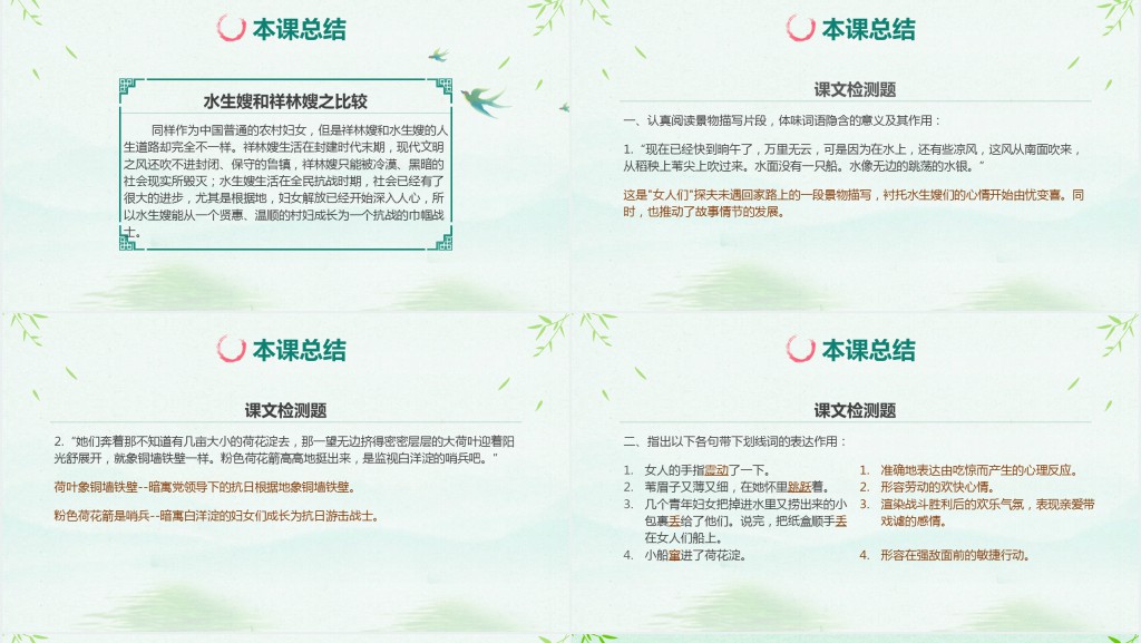 高二语文上册《荷花淀》课件 高二语文上册《荷花淀》课件