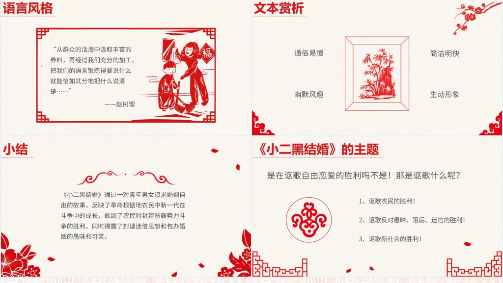 人教版高二语文选修《小二黑结婚》PPT课件 人教版高二语文选修《小二黑结婚》PPT课件