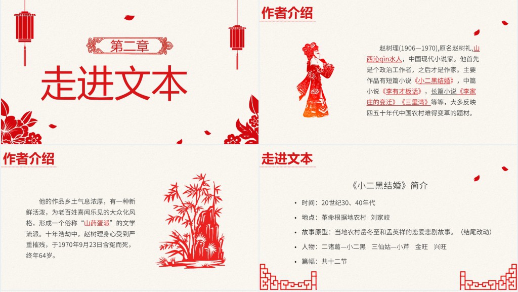 人教版高二语文选修《小二黑结婚》PPT课件 人教版高二语文选修《小二黑结婚》PPT课件
