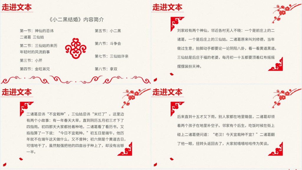 人教版高二语文选修《小二黑结婚》PPT课件 人教版高二语文选修《小二黑结婚》PPT课件