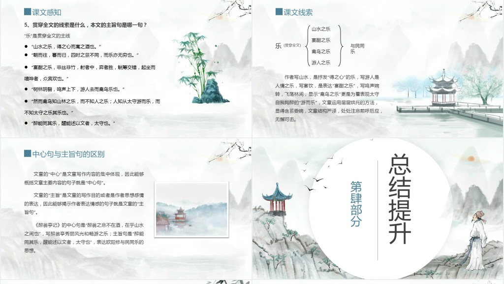 初中八年级语文下册《醉翁亭记》PPT课件 初中八年级语文下册《醉翁亭记》PPT课件
