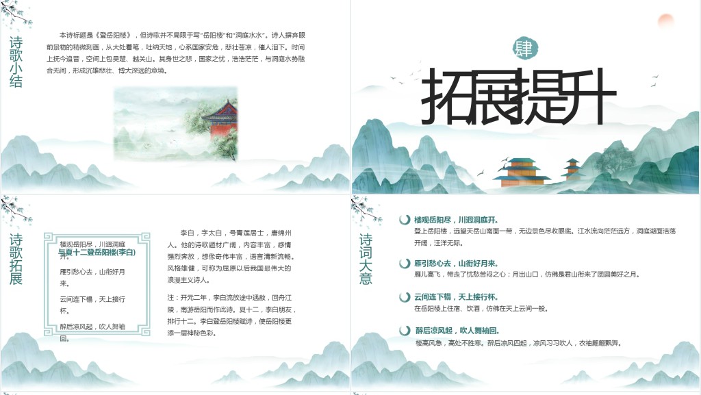 人教版八年级语文上册《登岳阳楼》PPT课件 人教版八年级语文上册《登岳阳楼》PPT课件