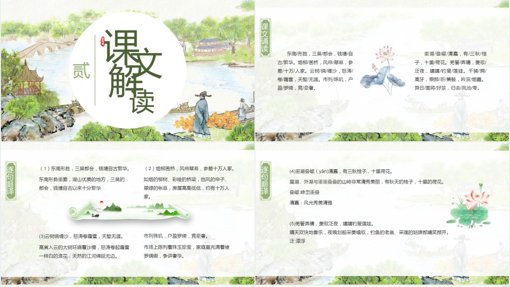 高一语文必修四《望海潮》PPT课件