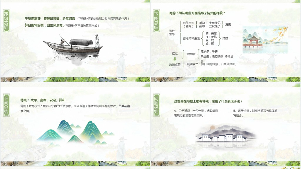 高一语文必修四《望海潮》PPT课件