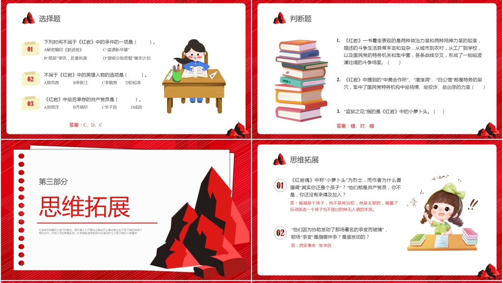中考名著《红岩》复习PPT课件 中考名著《红岩》复习PPT课件