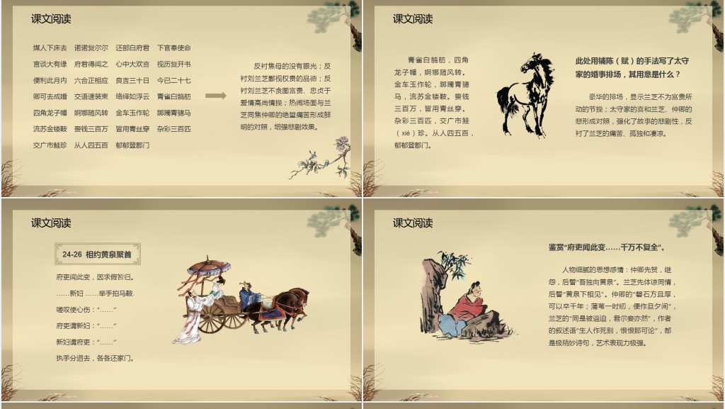 《孔雀东南飞》教案PPT课件 《孔雀东南飞》教案PPT课件